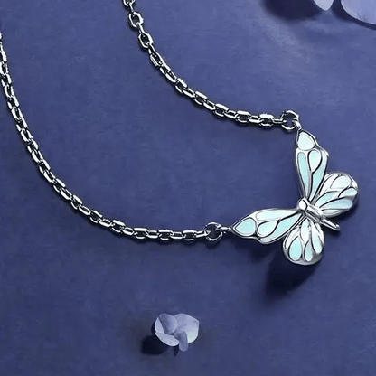 Glow in the Dark Butterfly Necklace