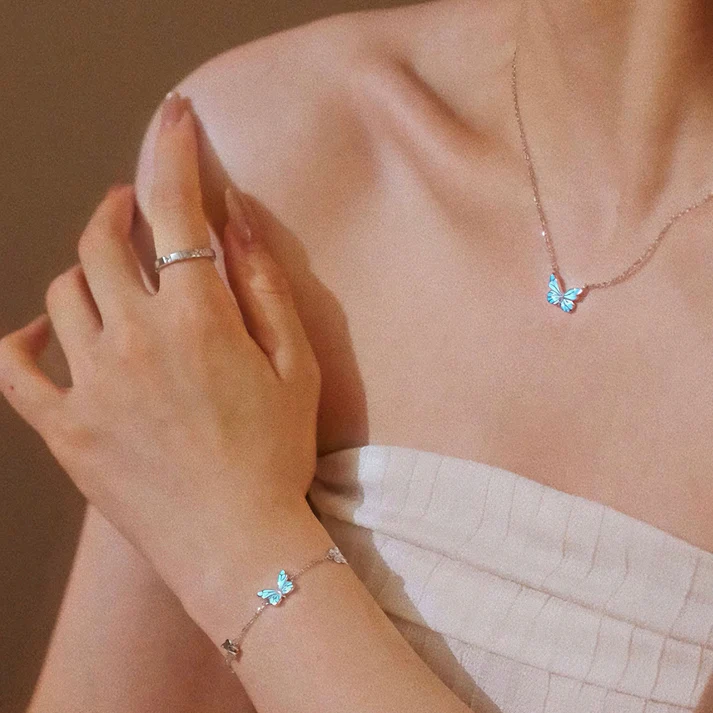 Glow Butterfly Necklace